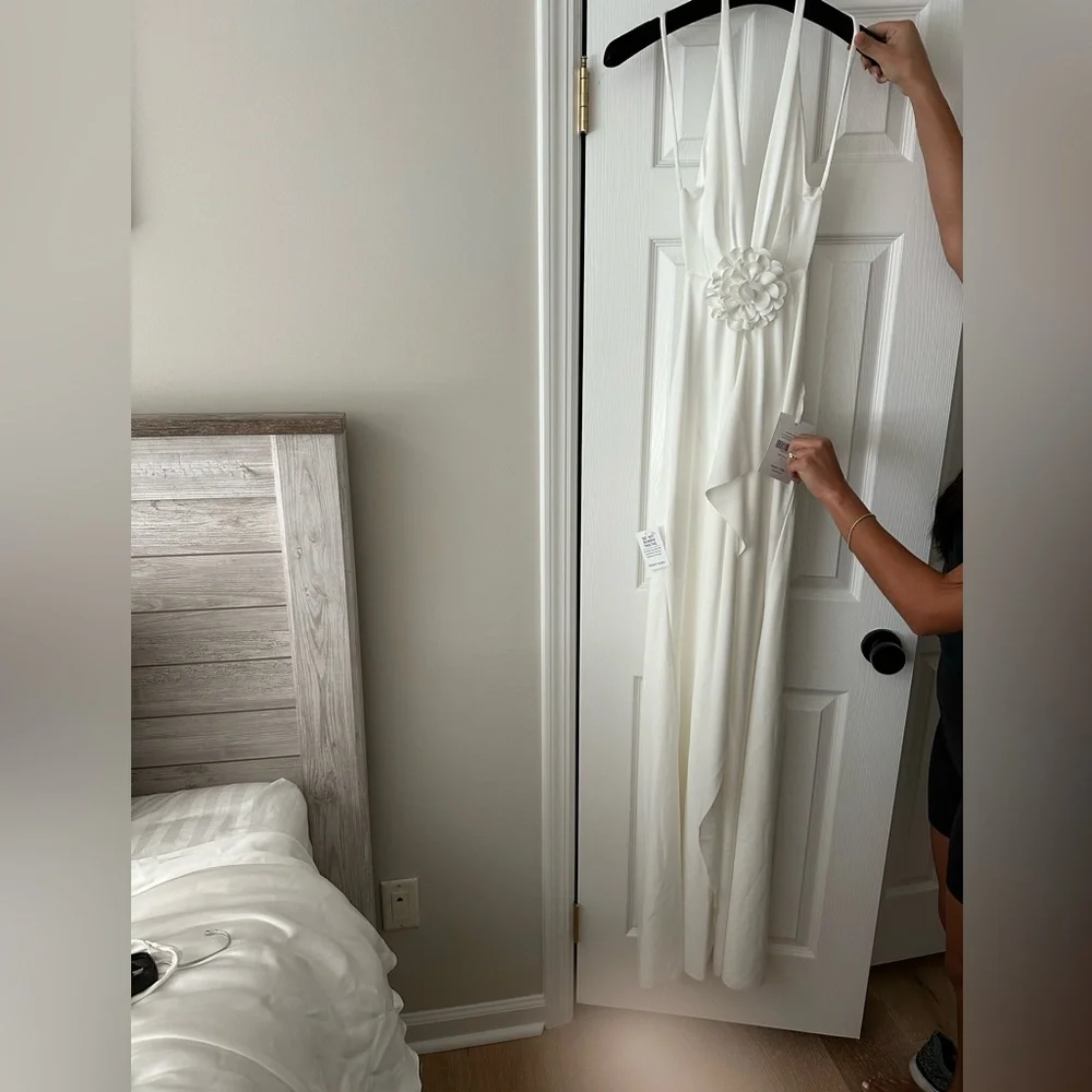 NWT RONNY KOBO RAVENNA DRESS IN WHITE SIZE S NEVER WORN - Picture 4 of 10